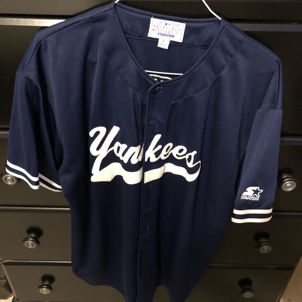 VINTAGE STARTER DEREK JETER JERSEY LARGE
